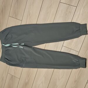 Figs Scrub Pants Womens Medium Tall Green Zamora Jogger High Waist